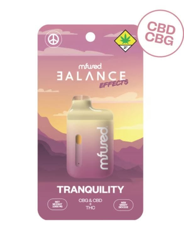 Mfused - Tranquility 1:1:1 THC:CBD:CBG - Disposable Vape - 1g