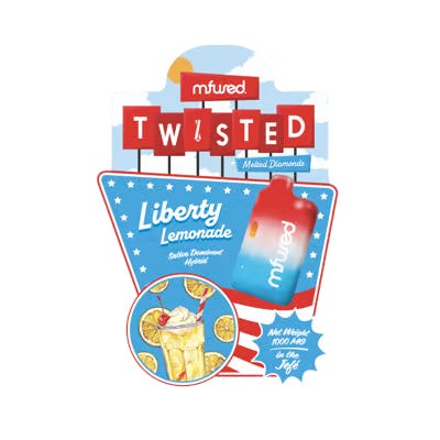 Mfused - American Liberty Lemonade - Liquid Diamonds Disposable Vape - 1g