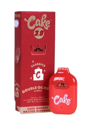Cake | Double OG Kush THC Vape Pen | with Cake Badder Melted Diamonds – 3g