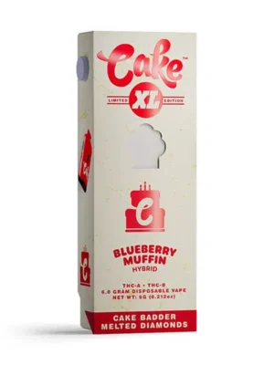 Cake | Blueberry Muffin THC Vape Pen | with Cake Badder Melted Diamonds – XL – 6g