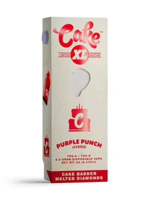 Cake | Purple Punch THC Vape Pen | with Cake Badder Melted Diamonds – XL – 6g