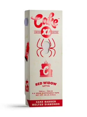Cake | Red Widow THC Vape Pen | with Cake Badder Melted Diamonds – XL – 6g