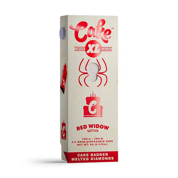 Cake | Red Widow THC Vape Pen | with Cake Badder Melted Diamonds – XL – 6g