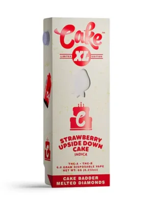 Cake | Strawberry Upside Down Cake THC Vape Pen | with Cake Badder Melted Diamonds – XL – 6g